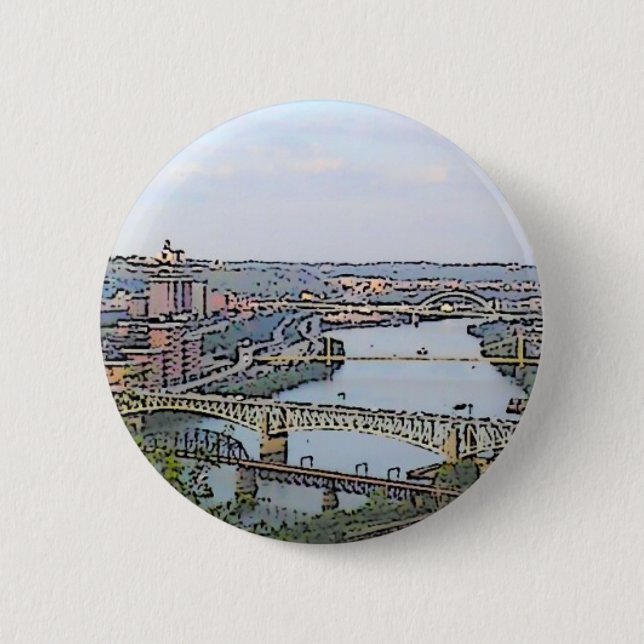 Badge Rond 5 Cm Ma ville (Devant)