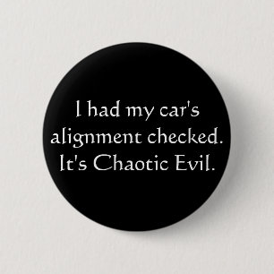 Badge Rond 5 Cm Ma voiture est mal chaotique