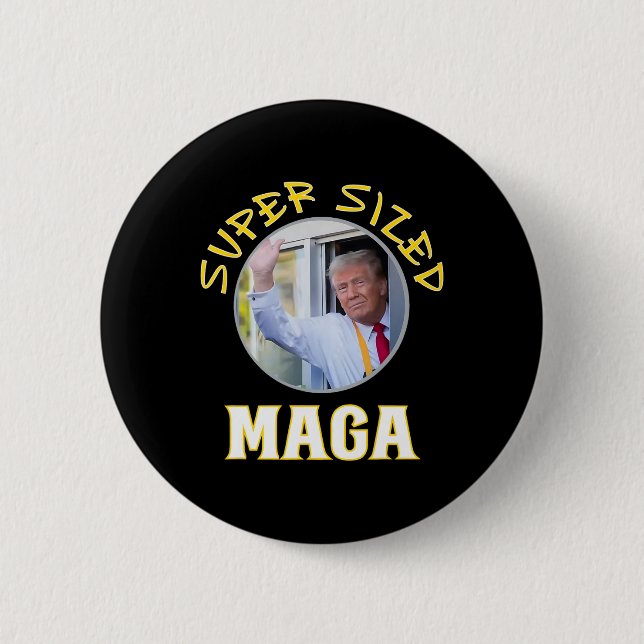Badge Rond 5 Cm Mac Daddy Trump Vance 2024 fait des frites  (Devant)