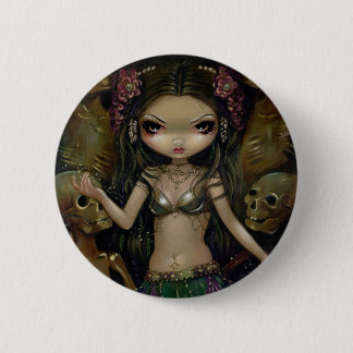 Badge Rond 5 Cm "Macabre de Danse : Bouton de fusion tribale"