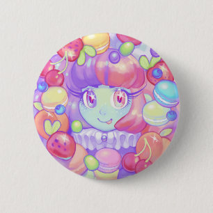 Badge Rond 5 Cm Macaron