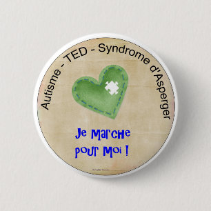 Badge Rond 5 Cm Macaron2 Je Marche versent le moi
