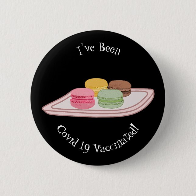 Badge Rond 5 Cm Macaron cartoon illustration (Devant)