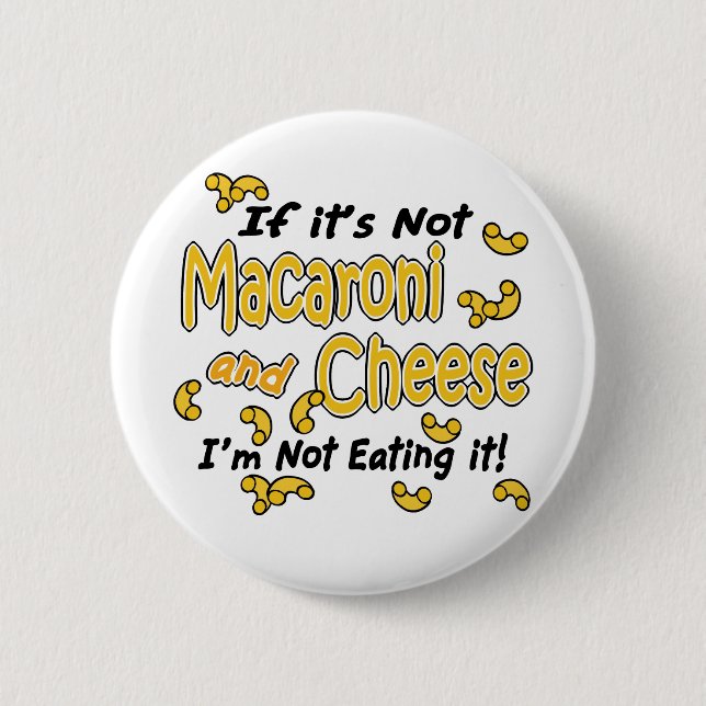Badge Rond 5 Cm Macaroni et fromage (Devant)