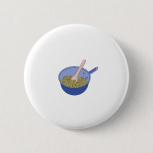 Badge Rond 5 Cm Macaroni WAP dans un pot