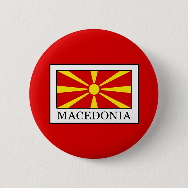 Badge Rond 5 Cm Macédoine (Devant)
