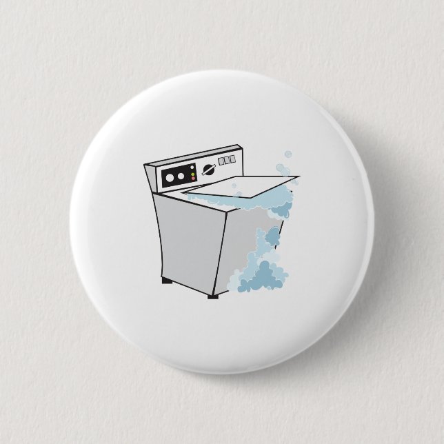 Badge Rond 5 Cm Machine à laver (Devant)