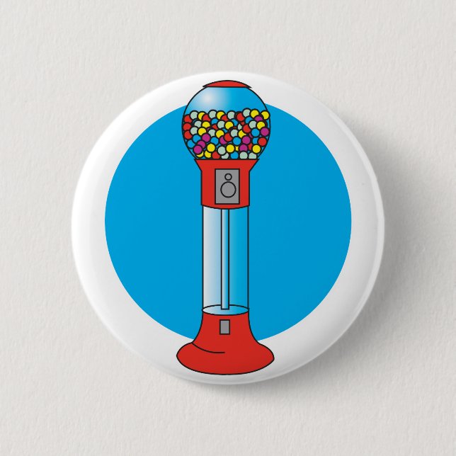 Badge Rond 5 Cm machine de gumball rétro (Devant)
