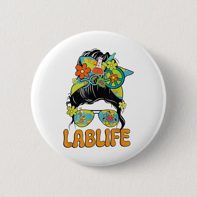 Badge Rond 5 Cm Machine De Mystère Des Femmes De Diagnostics Lab W (Devant)