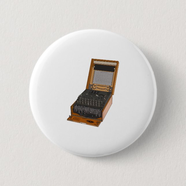 Badge Rond 5 Cm Machine Enigma (Devant)