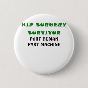 Badge Rond 5 Cm Machine humaine de pièce de pièce de survivant d