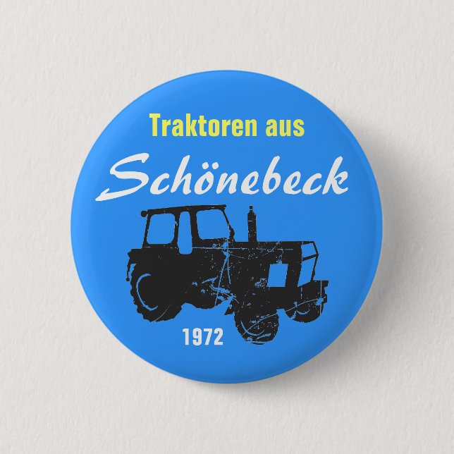 Badge Rond 5 Cm Machines agricoles RDA (Devant)