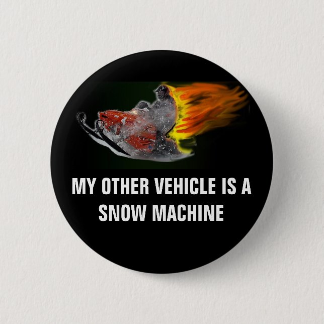 BADGE ROND 5 CM MACHINES DE NEIGE ! ! ! ! ! (Devant)