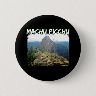 Badge Rond 5 Cm Machu Picchu Pérou - Montagne Huayna Picchu