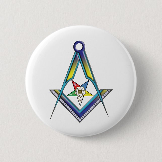 Badge Rond 5 Cm Maçon OES (Devant)