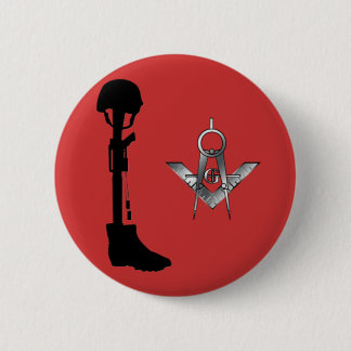 Badge Rond 5 Cm Maçon tombé de frère