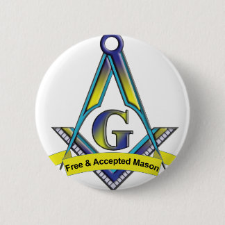 Badge Rond 5 Cm Maçons libres et admis