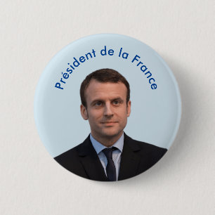 Badge Rond 5 Cm Macron de la France Emmanuel de La de Président D