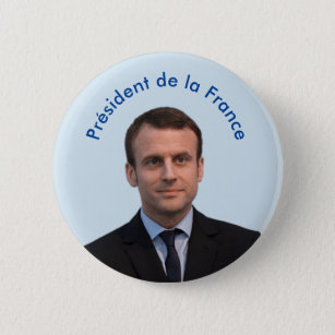 Badge Rond 5 Cm Macron de la France Emmanuel de La de Président De