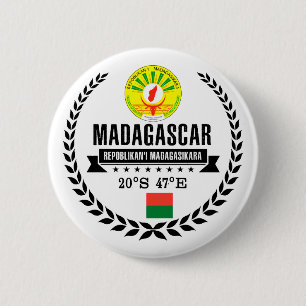 Badge Rond 5 Cm Madagascar