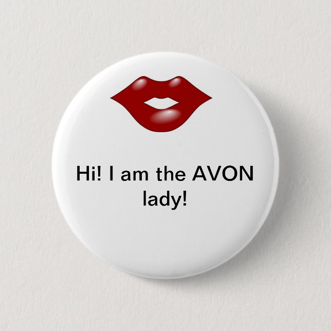 Badge Rond 5 Cm Madame 2 d'Avon (Devant)