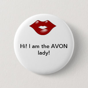 Badge Rond 5 Cm Madame 2 d'Avon