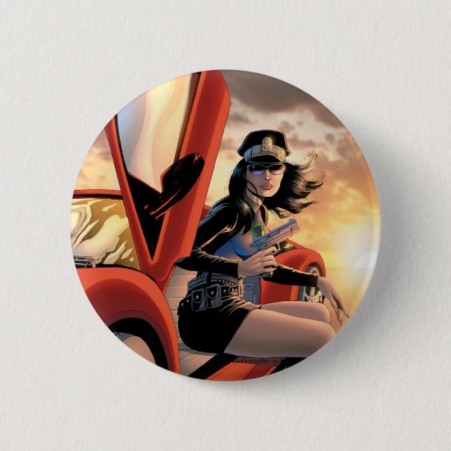 Badge Rond 5 Cm Madame Action Pin (Devant)
