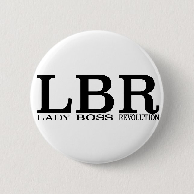 Badge Rond 5 Cm Madame Boss Revolution de LBR (Devant)