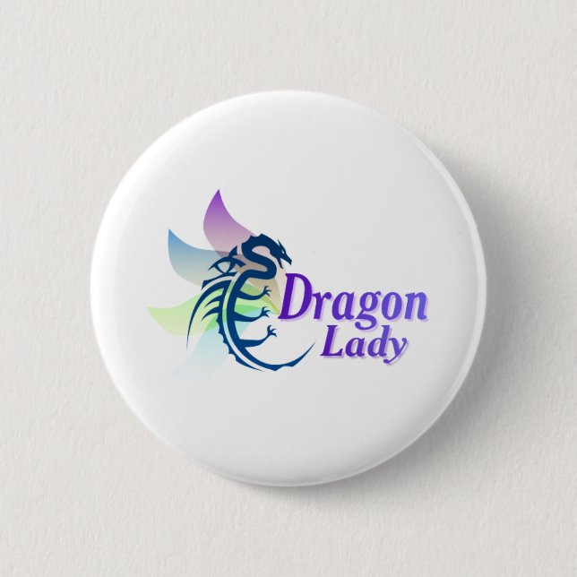 Badge Rond 5 Cm Madame de dragon (Devant)