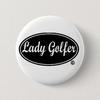 Badge Rond 5 Cm Madame Golfer Round Button