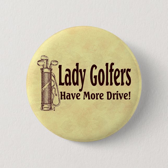 Badge Rond 5 Cm Madame Golfers (Devant)