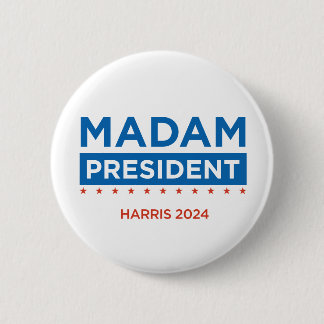 Badge Rond 5 Cm Madame la Présidente Harris 2024