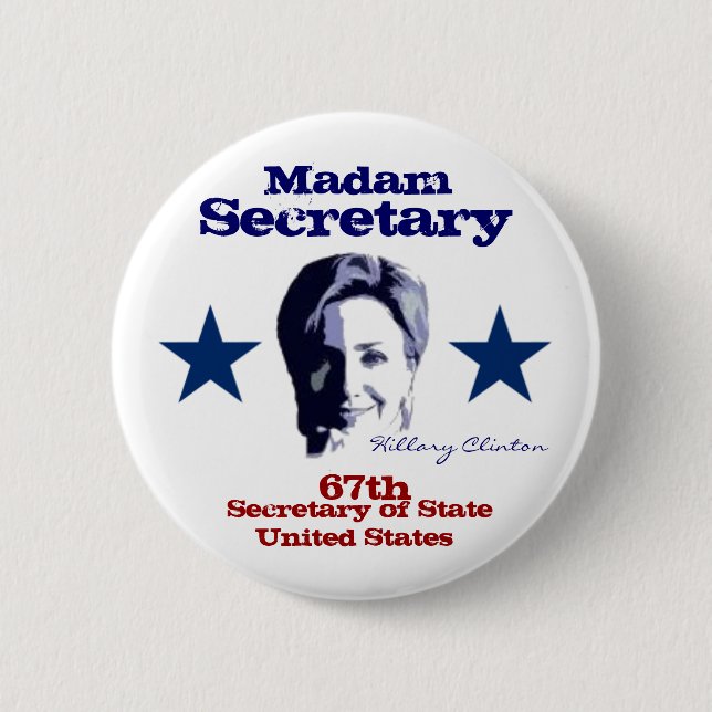 Badge Rond 5 Cm Madame le secrétaire (Devant)