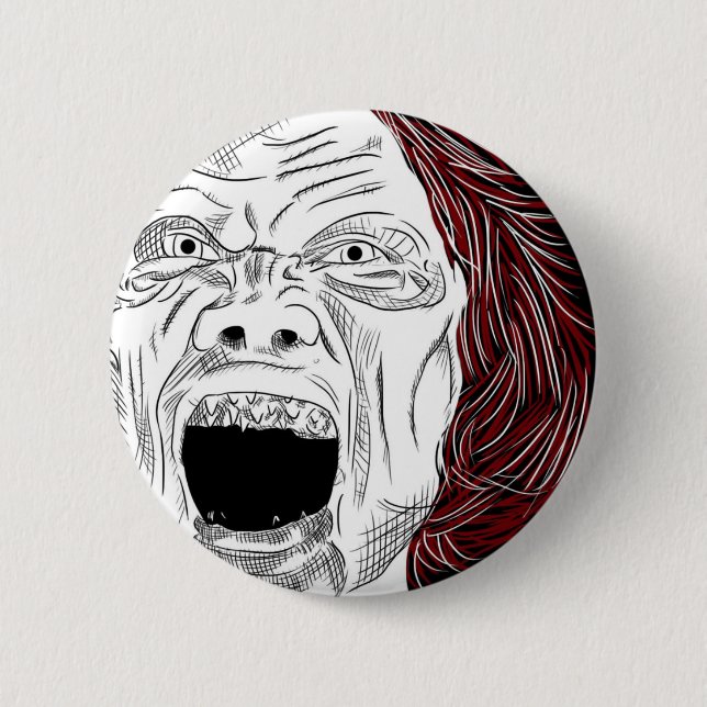 Badge Rond 5 Cm Madame Luck (Devant)