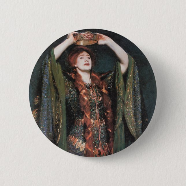 Badge Rond 5 Cm Madame Macbeth (Devant)