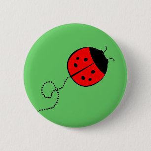 Badge Rond 5 Cm Madame mignonne Bug Button