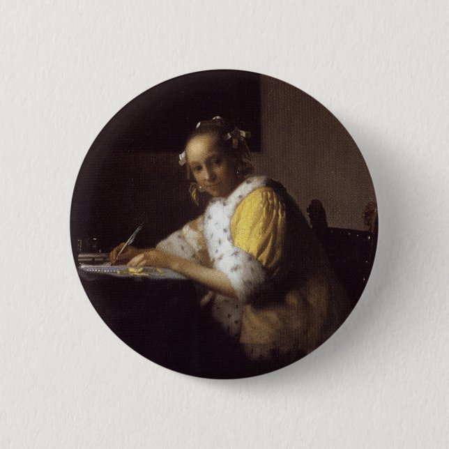Badge Rond 5 Cm Madame Writing (Devant)
