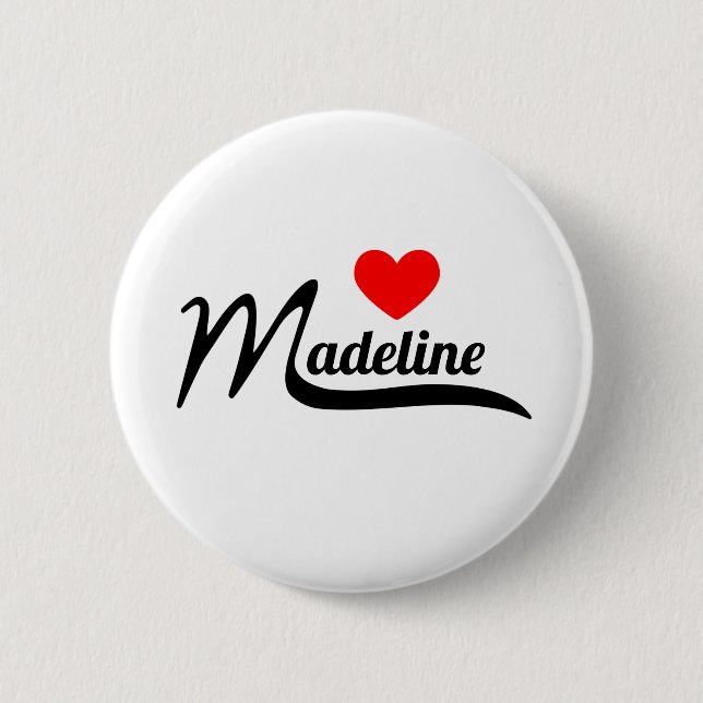 Badge Rond 5 Cm Madeline (Devant)