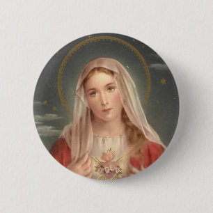 Badge Rond 5 Cm Madonna