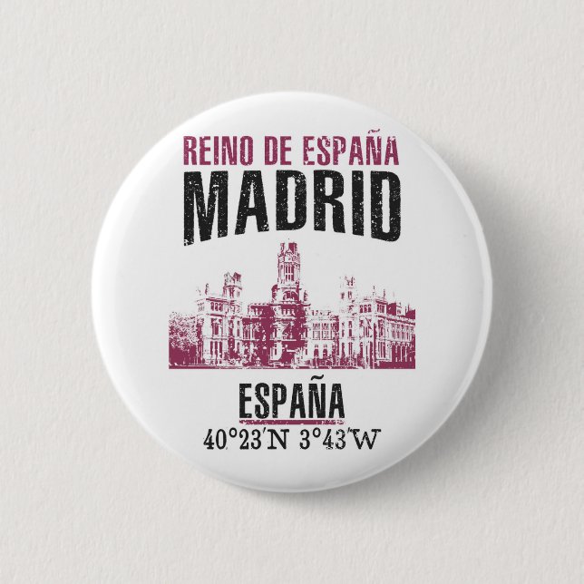 Badge Rond 5 Cm Madrid (Devant)