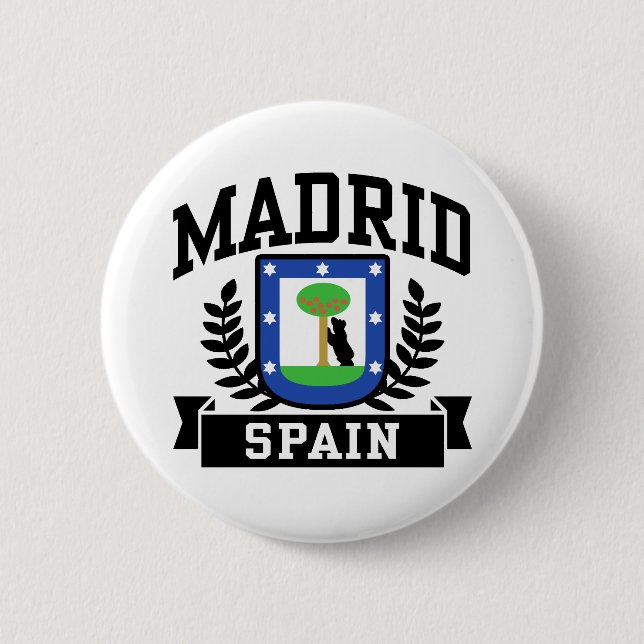Badge Rond 5 Cm Madrid (Devant)