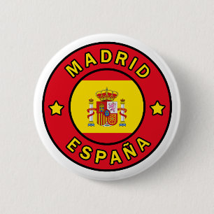 Badge Rond 5 Cm Madrid Espagne