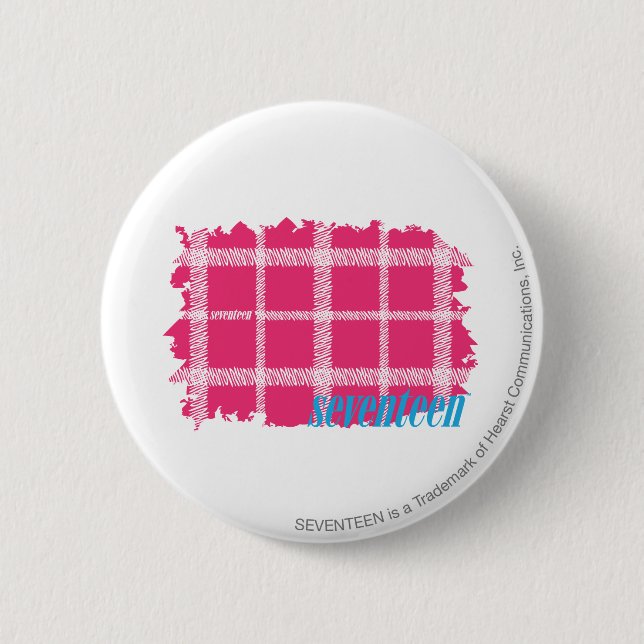 Badge Rond 5 Cm Magenta 4 de plaid (Devant)