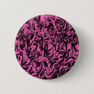 Badge Rond 5 Cm Magenta et spirale noire