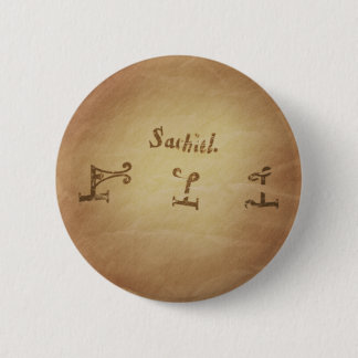 Badge Rond 5 Cm Magic Seal Angel Sachiel Protection Magique Charme