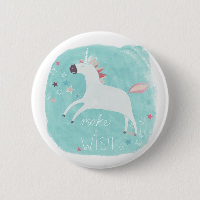 Badge Rond 5 Cm Magic Unicorn Squad - Faites un voeu (Devant)