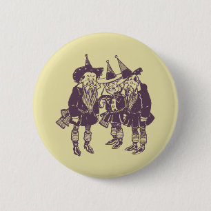 Badge Rond 5 Cm Magicien d'Oz Munchkins