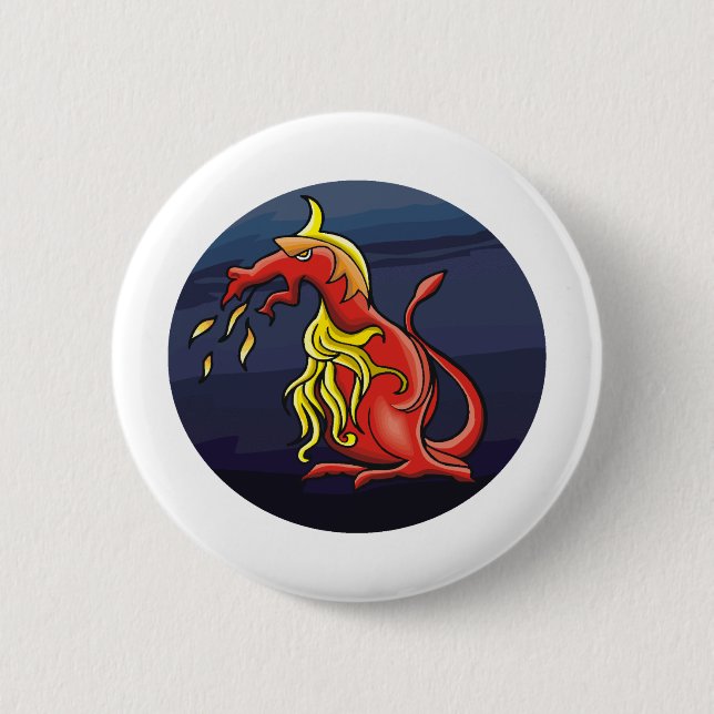 Badge Rond 5 Cm Magie 3 de dragon (Devant)