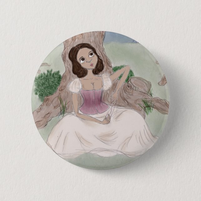 Badge Rond 5 Cm Magie blanche (Devant)