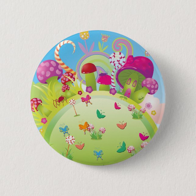 Badge Rond 5 Cm Magie Candyland (Devant)